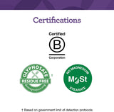 Sello Certificado B Corp en empaque de GI Respuesta.
