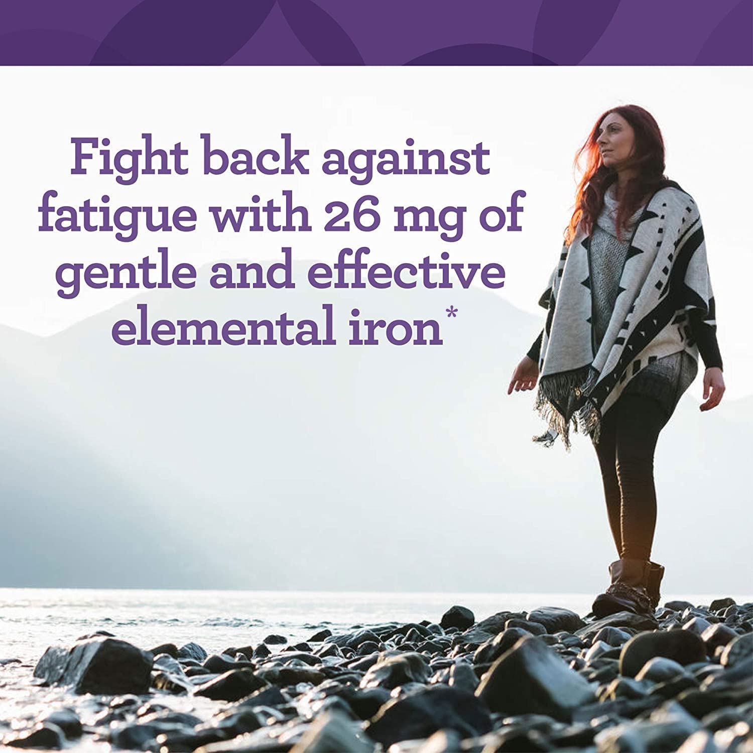 Etiqueta nutricional de Iron Response revela hierro suave y nutrientes clave