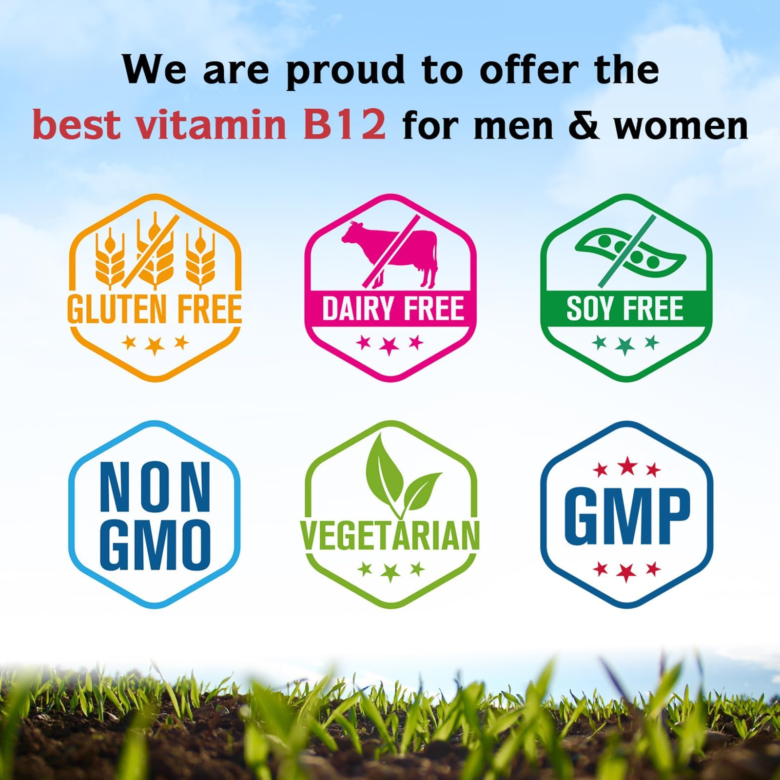 Innate Vitality B12 5000mcg: vegano y libre de gluten, soja y lácteos