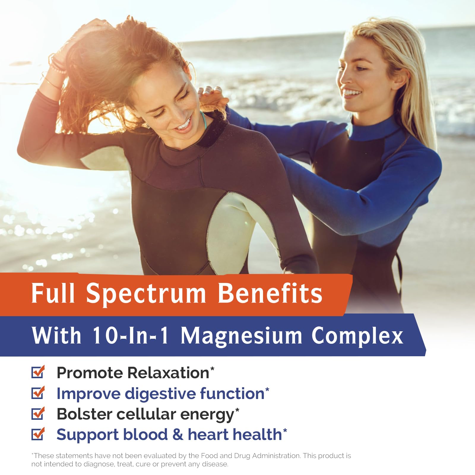 Innate Vitality formulación amortiguada: magnesio suave para estómago sensible.
