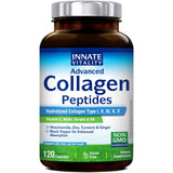 Innate Vitality péptidos de colágeno, botella, para hidratación de la piel.