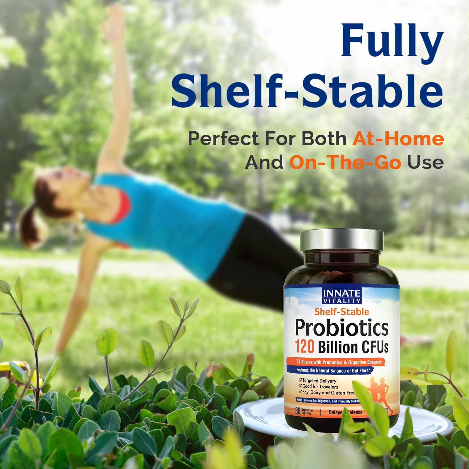 Innate Vitality Probiotics: uso diario sin necesidad de refrigeración