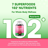 Inner Brightness gomitas con zinc, vitamina C y D3 para ingesta conveniente.