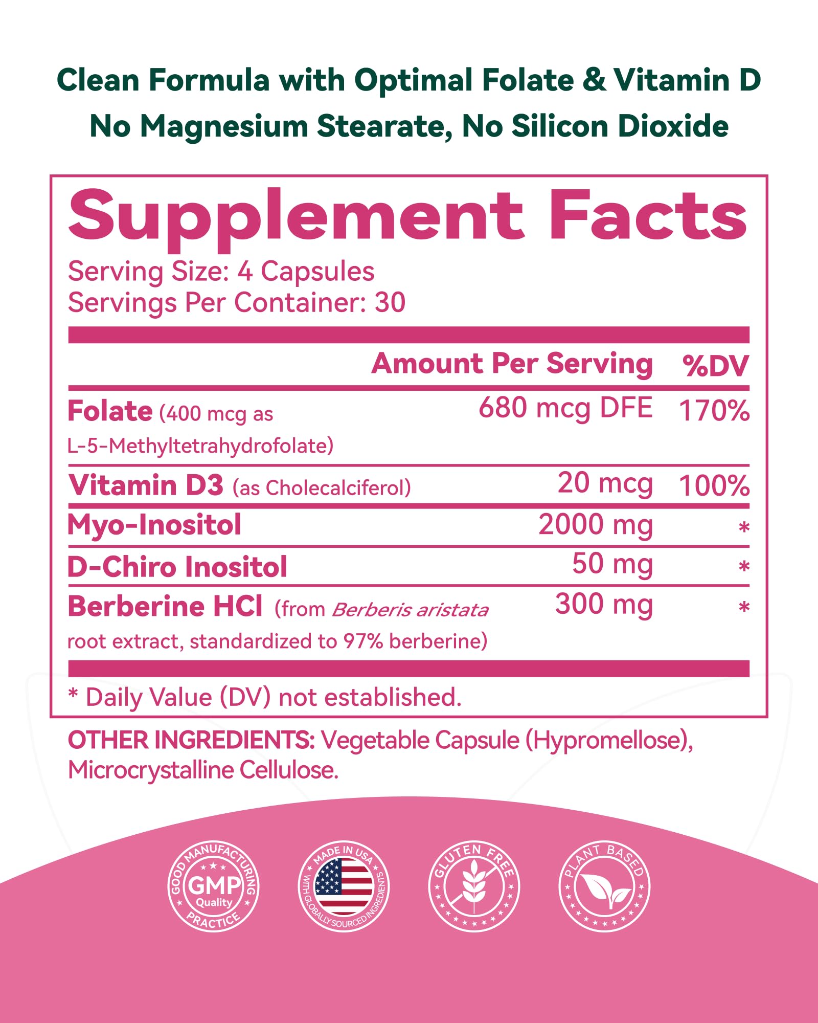 Uso diario de Inner Brightness Inositol 40:1 para apoyar ciclos regulares.