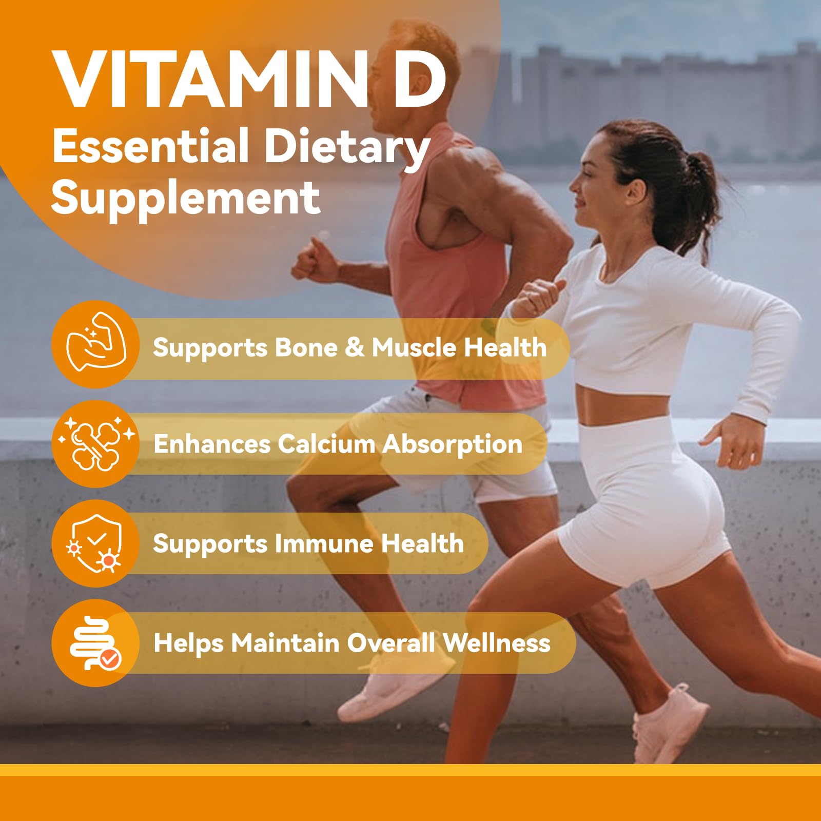 Inner Brightness Vitamina D3, etiqueta frontal clara con información de dosificación.