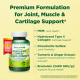 INNERVISNUTRITION Boswellia MSM Complex caja de cápsulas, diseño práctico para rutina diaria.