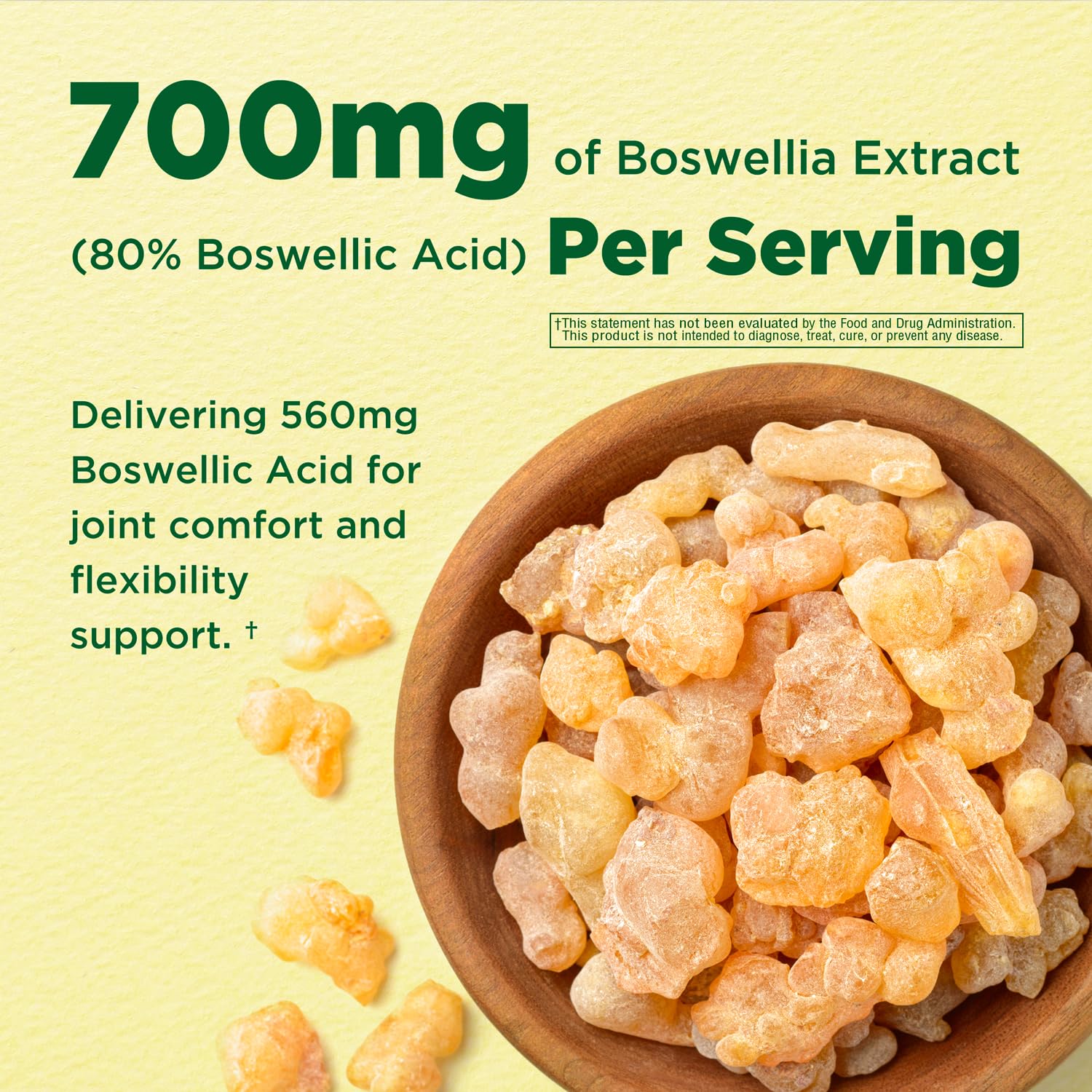 INNERVISNUTRITION Boswellia MSM Complex cápsulas dentro de caja, uso diario recomendado para movilidad.