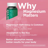 INNERVISNUTRITION Magnesio glicinato premium: etiqueta clara con información de nutrientes