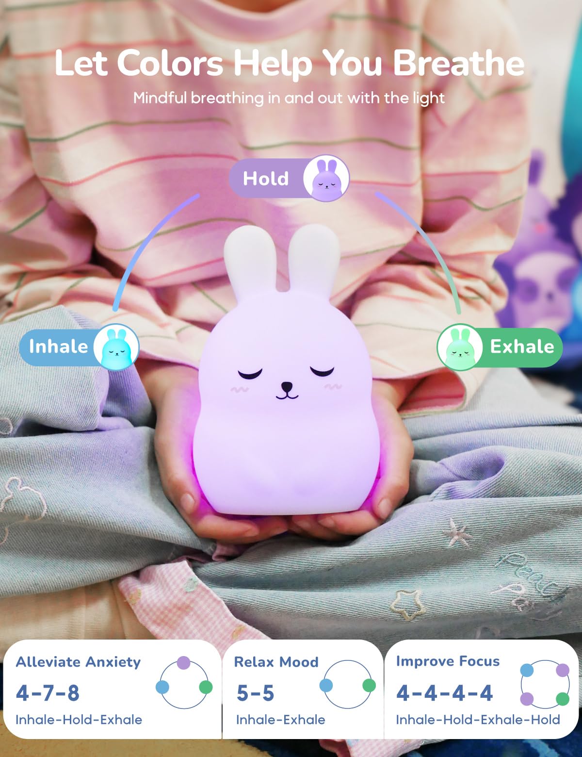 InnoCity Breathing Pal Bonnie, luces ambientales para relajación visual.