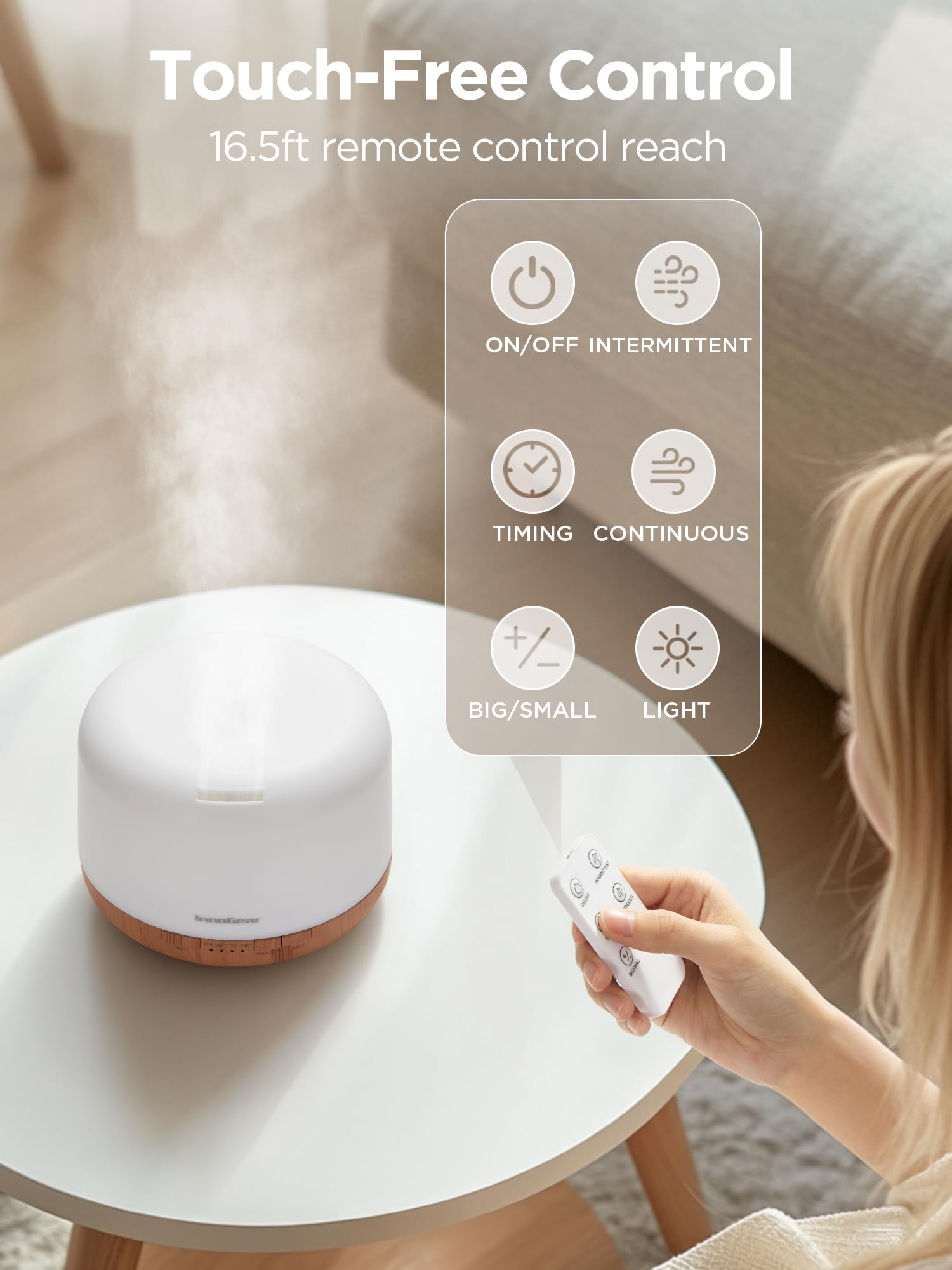 Difusor InnoGear con autonomía de 18 horas para uso prolongado
