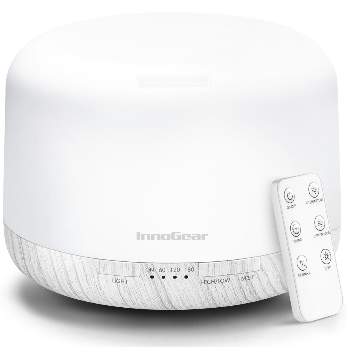 InnoGear difusor 500 ml con control remoto para ajustar la niebla desde la cama