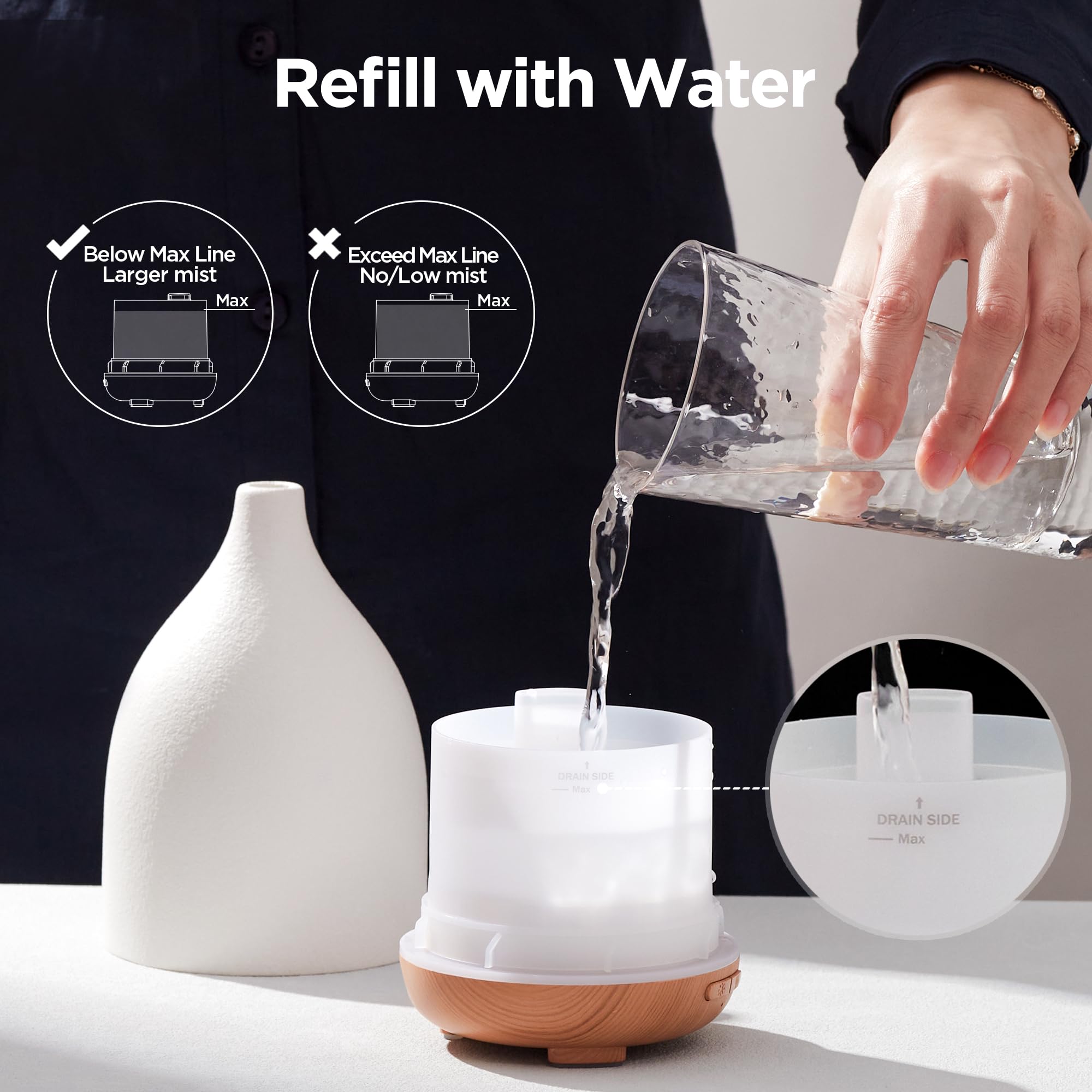 Regalo ideal InnoGear difusor cerámico 150 ml para aromaterapia en casa