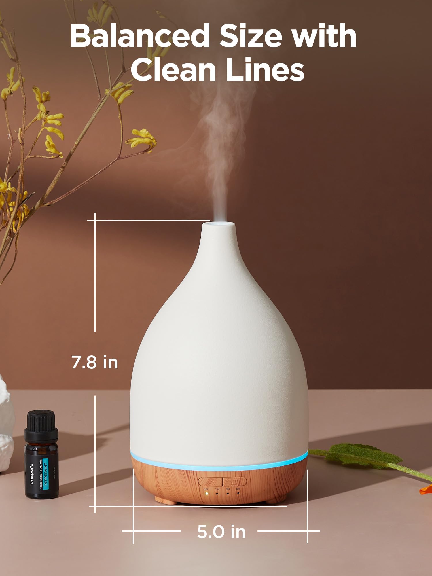 InnoGear difusor cerámico diseño elegante que complementa la decoración