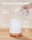 Difusor InnoGear genera niebla continua para humidificar suavemente