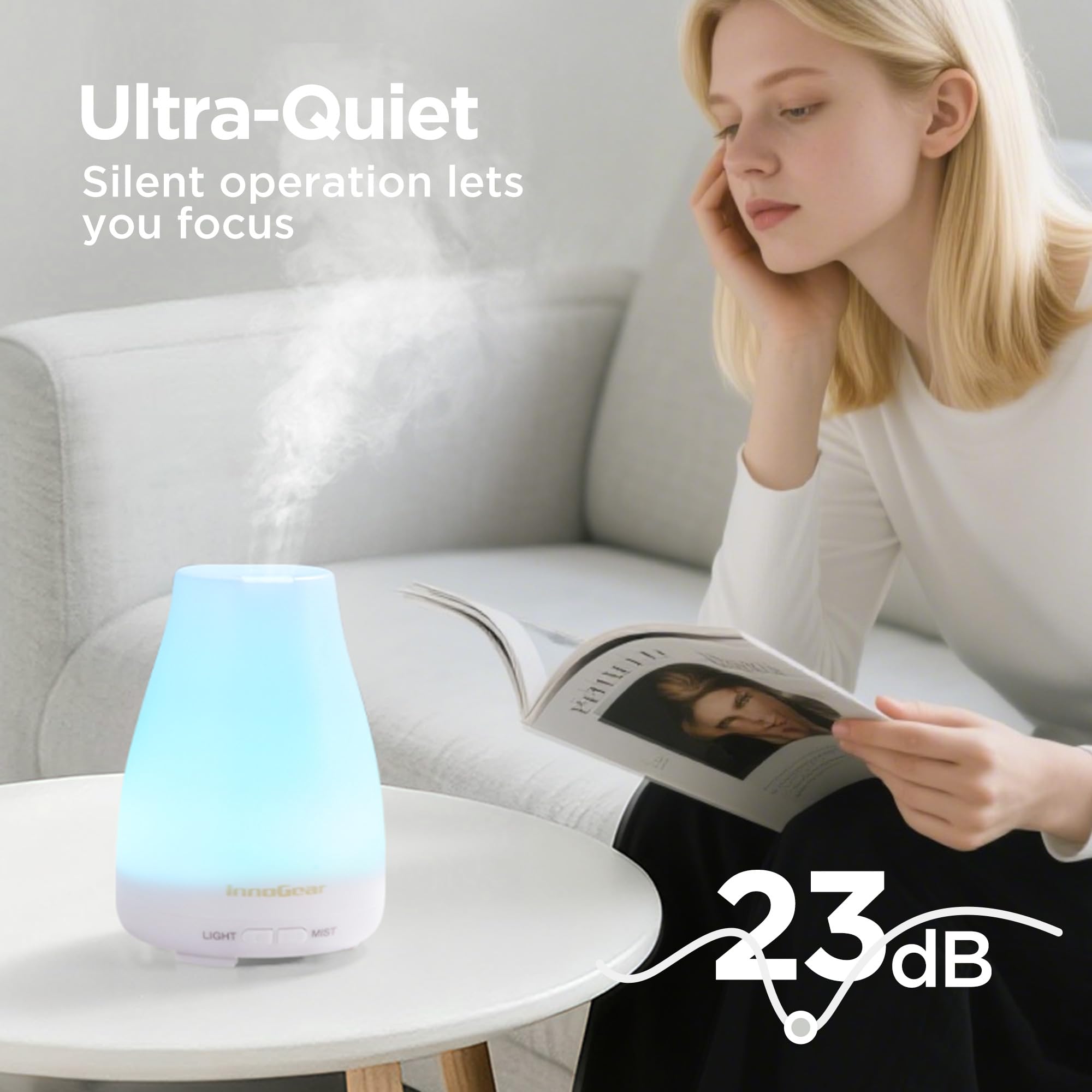 Modo niebla intermitente InnoGear para uso nocturno.