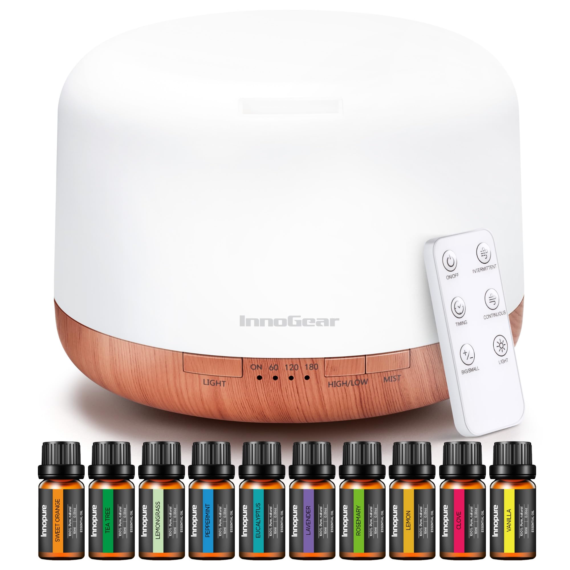Diseño elegante de InnoGear, regalo perfecto para amantes de la aromaterapia