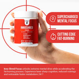 InnoShred Focus, cápsulas vegetales, fórmula vegana para apoyo al peso y hábitos saludables.