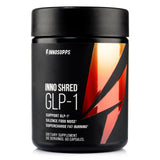 Inno Shred GLP-1: botella de cápsulas, apoyo natural a la regulación del apetito y energía.