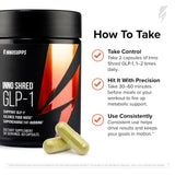 Inno Shred GLP-1: toma con vaso, ritual diario para energía sostenida.