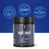 Uso nocturno conveniente con Night Shred y 60 cápsulas
