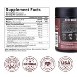 InnoSupps Nitro Wood, composición de ingredientes, base natural para bienestar diario.