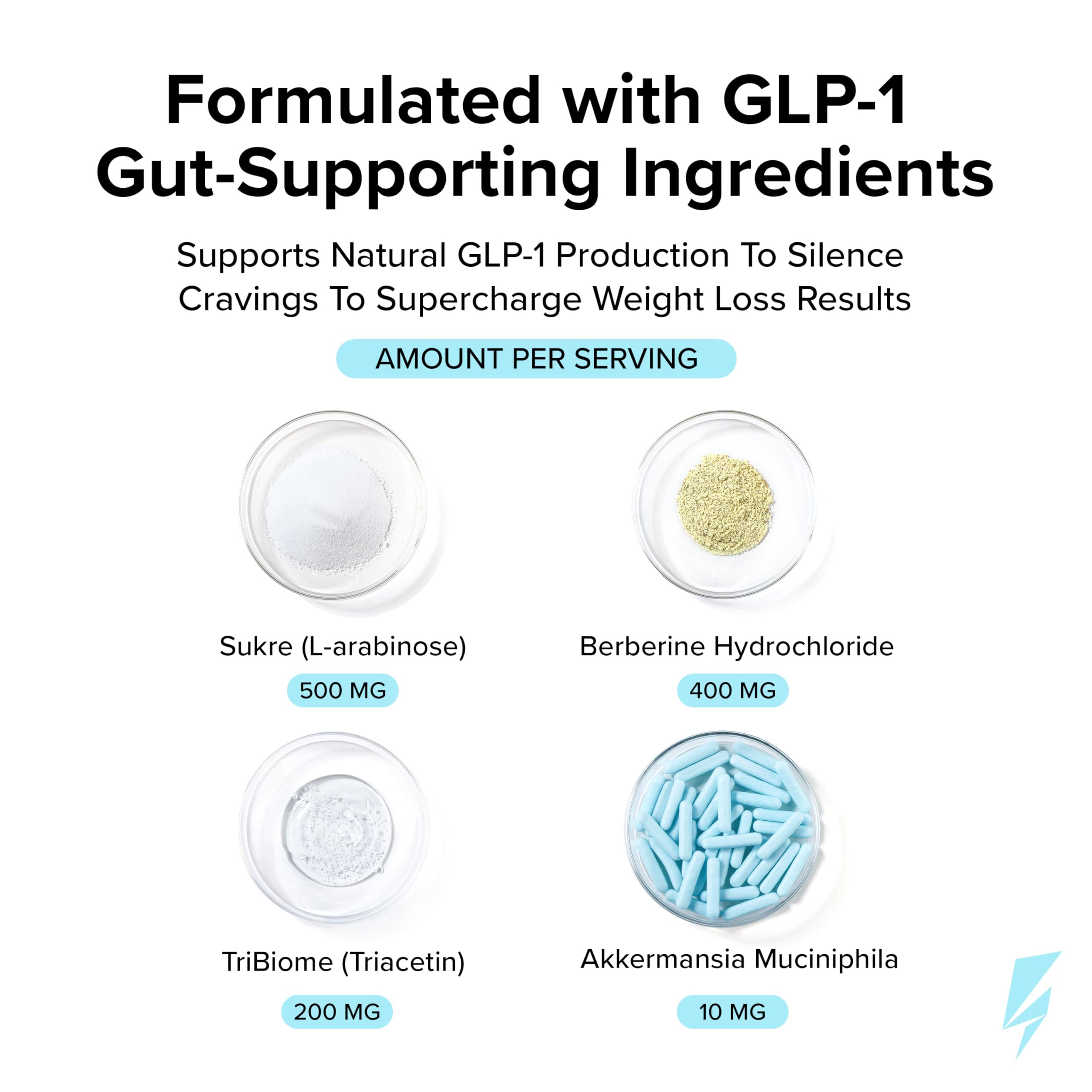 InnoSupps Trim Biome GLP-1: envase preparado para rutina de salud intestinal.
