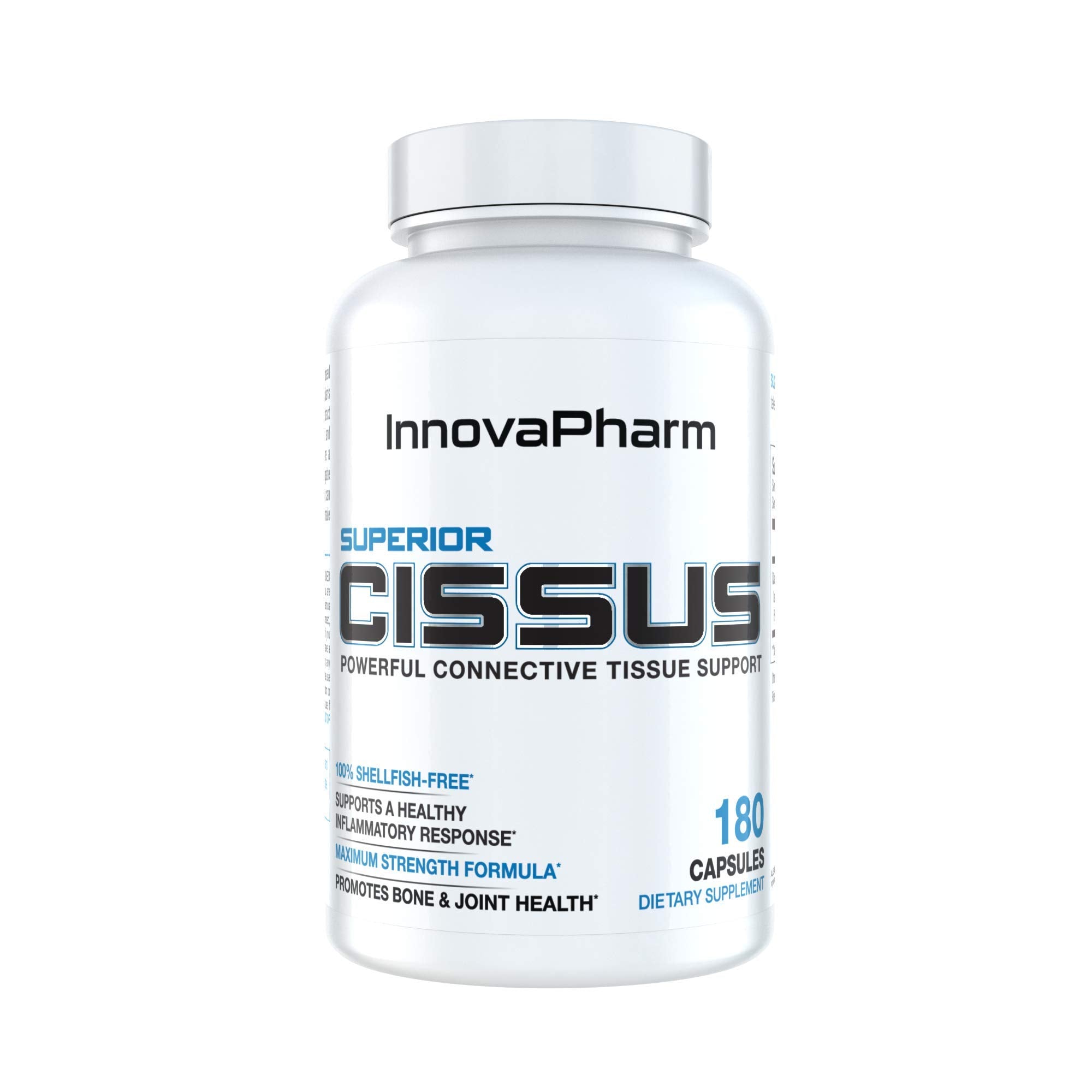 InnovaPharm Superior Cissus QuadraFlex 4800mg - botella: apoyo articular para mayor movilidad diaria.