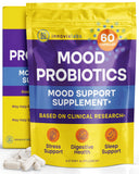 InnovixLabs Mood Probiotic: bote con cultivos activos para apoyo digestivo suave.