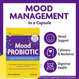 InnovixLabs Mood Probiotic: cápsulas en la mano para uso diario.
