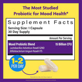 InnovixLabs Mood Probiotic: mezcla de cepas Rosell-52ND y Rosell-175.