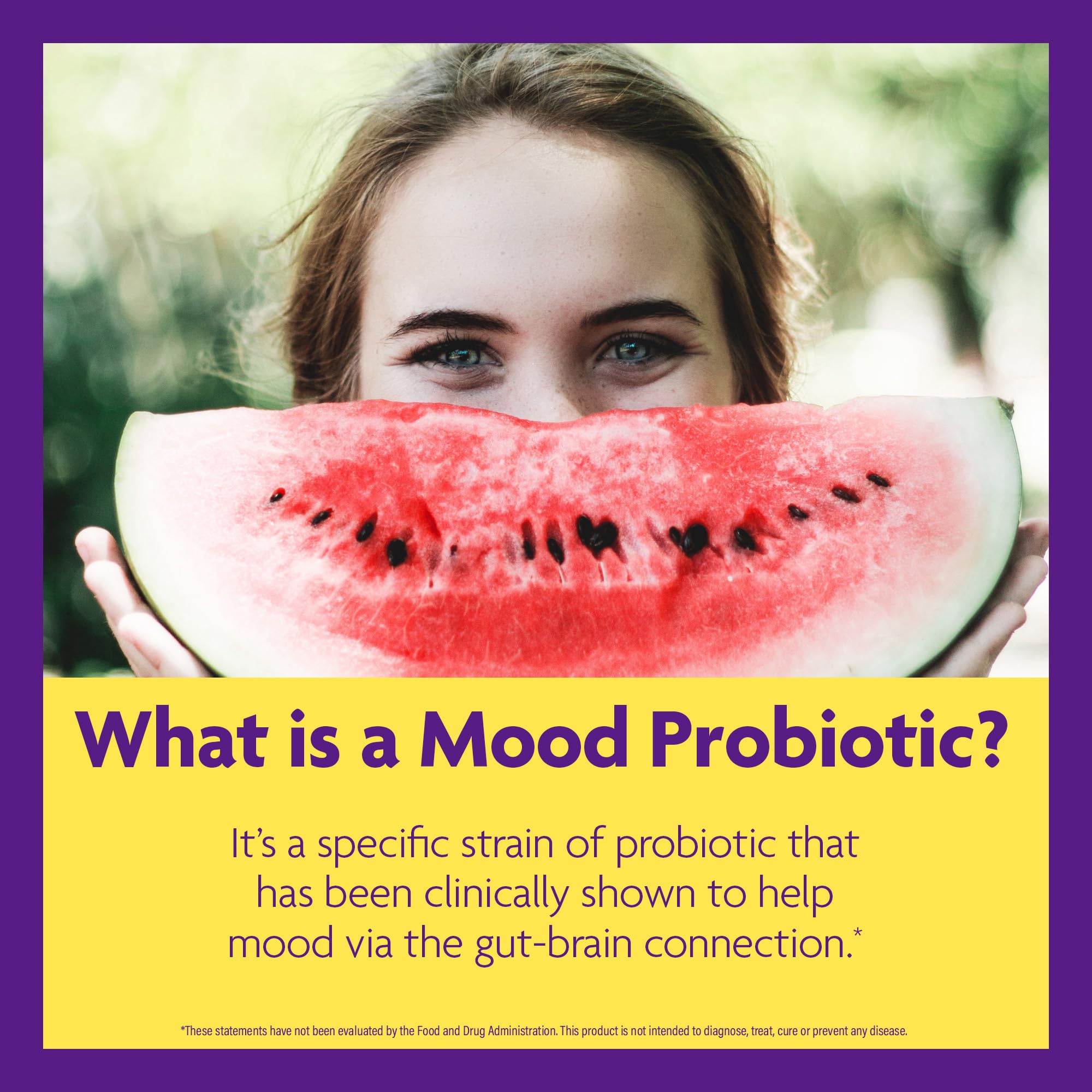 InnovixLabs Mood Probiotic: etiqueta del envase con información clínica y calidad.