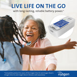 Cargador de corriente alterna y continua compatible con batería Inogen extendida.