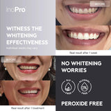 Tira blanqueamiento dientes transparente de InoPro, efecto suave para dientes sensibles.