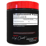 Insane Labz creatina monohidrato lista para pre-entrenamiento con mezcla fácil