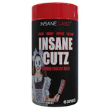 Insane Labz Insane Cutz frasco interior con cápsulas para energía diaria.