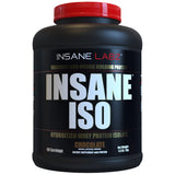 Insane Labz Insane ISO Whey, bote con medidor, ideal para dosis rápidas después del entrenamiento.