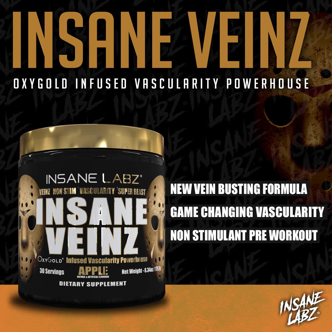Insane Labz Insane Veinz Gold etiqueta-ponche-de-frutas destaca sabor y experiencia sensorial.