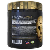 Insane Labz Insane Veinz Gold pote-agrupacion que ilustra la porción y uso correcto.