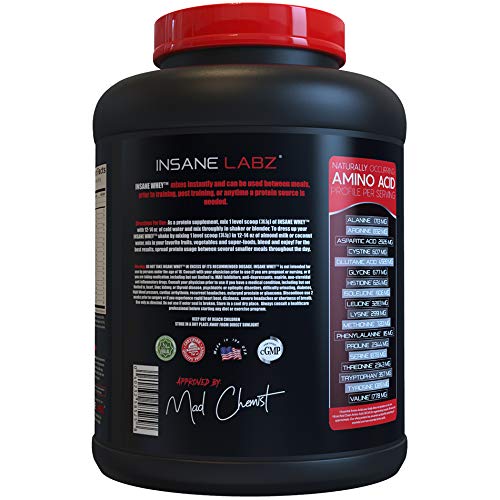 Insane Labz Insane Whey, sabor galletas y crema, soporte proteico diario para tu dieta.