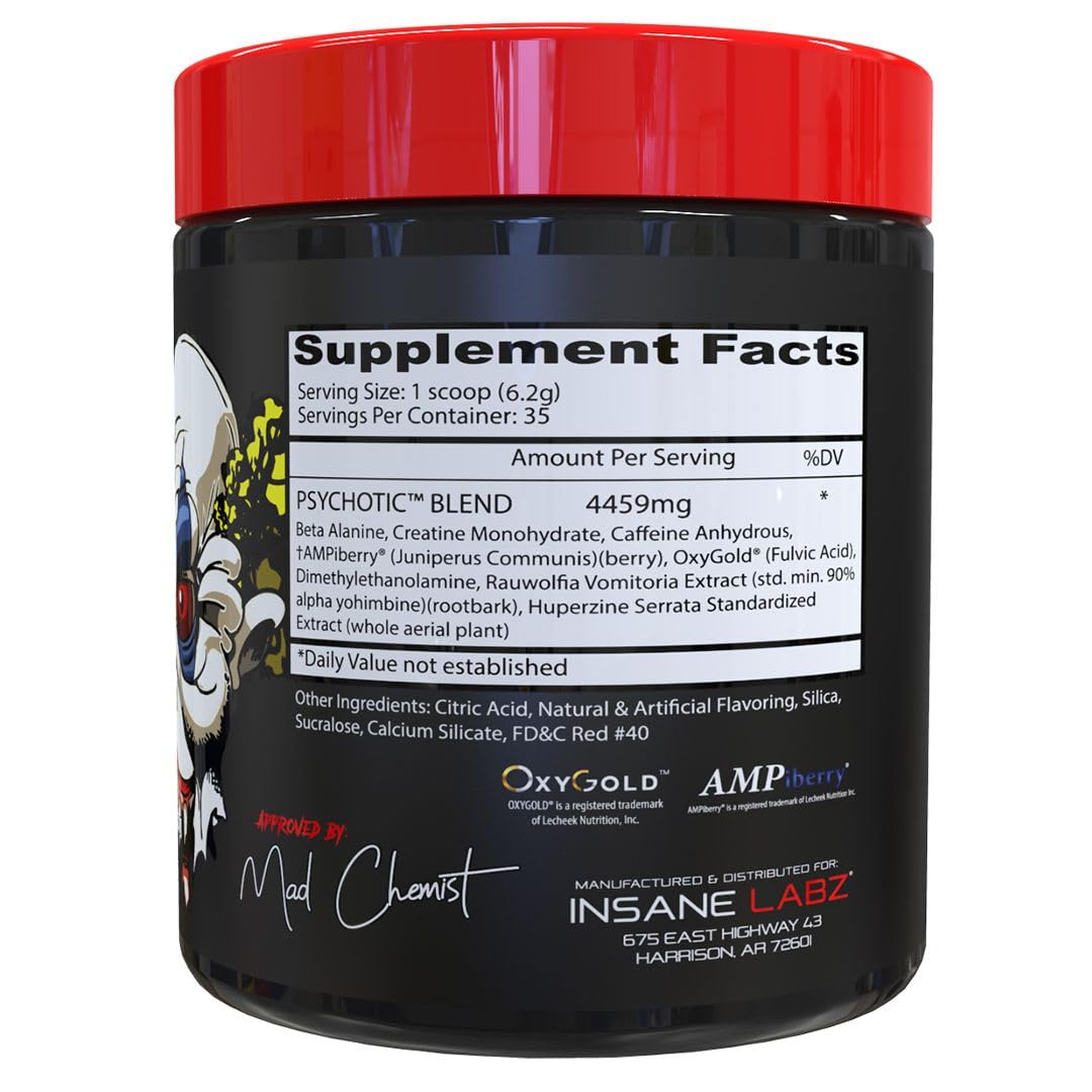 Insane Labz Psicotico cuchara medidora para dosificación precisa durante entrenamientos exigentes