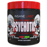 Insane Labz Psicotico envase muestra branding y promueve energía para entrenar