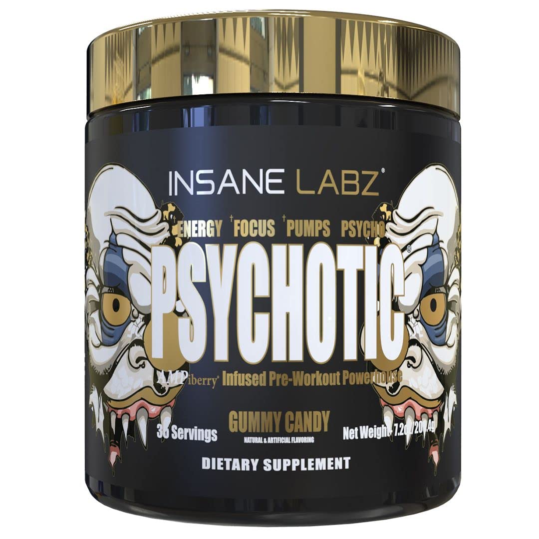 Insane Labz Psychotic Gold: energía sostenida para entrenar con consistencia.