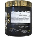 Insane Labz Psychotic Gold: enfoque claro durante las series intensas.