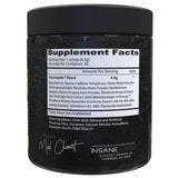 Psychopath de Insane Labz: ingredientes clave visibles para rendimiento
