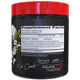 Bebida de Psychotic disuelta en vaso lista para entrenar.