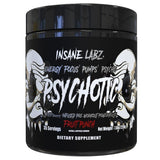 Envase frontal de Insane Labz Psychotic Black Edition para energía sostenida