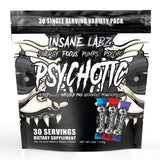 Insane Labz Psychotic Black Edition en lata: energía sostenida para entrenamientos intensos.