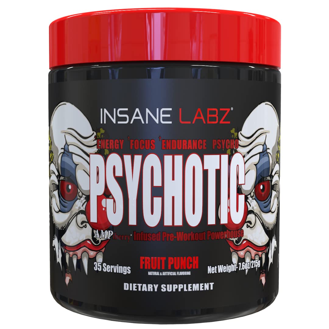 Insane Labz Psychotic, botella para entrenamientos de alta intensidad.