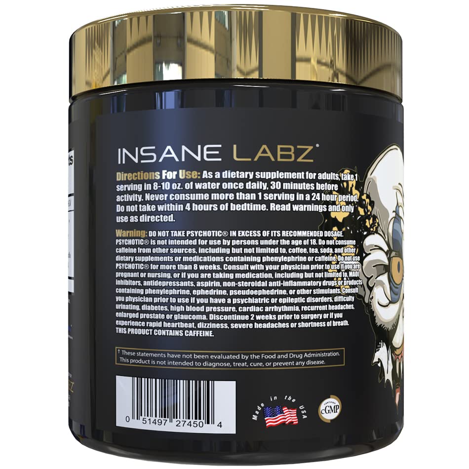 Con Insane Labz Psychotic Gold, pump-vascular para mayor vascularidad durante series.