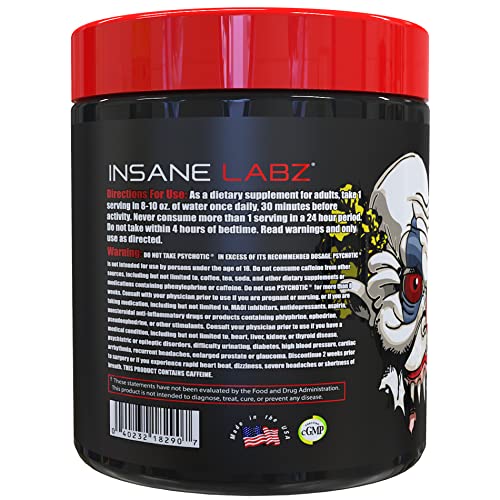 Insane Labz Psychotic, mezcla rápida para mantener foco durante rutinas largas.